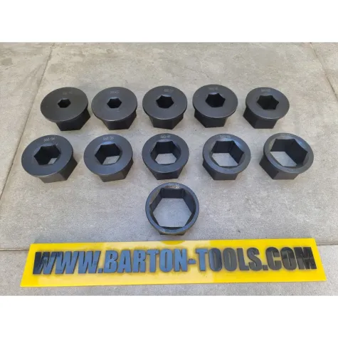 Hydraulic Torque Wrench Low Profile - Hexagonal Socket Reducer Sockets 19-55mm for Low Profile Hydraulic Torque Wrench 3KLCD BARTON 1 3klcd_reducer_19_55mm