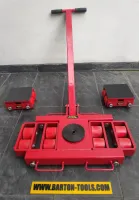 Space  Skid  Skate  Tank  Machine Roller  Trolley  Dolly 16 Ton Set AB16 BARTON