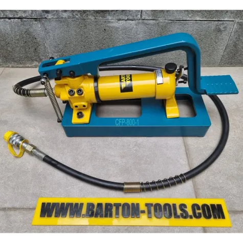 Foot Pedal Hydraulic Pumps Foot Pedal Hydraulic Pump Square Stand 600cc / Pompa Injek Kaki Hidrolik Manual Single Acting  CFP-800-1 BARTON 1 cfp_800_1