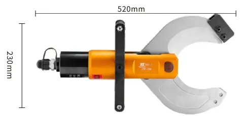 Hydraulic Cable Cutters Head C-Head Hydraulic Wire Cable Cutter / Gunting Potong / Kepala Pemotong Kabel kawat Al Cu 105mm Hidrolik CPC-105C BARTON 2 cpc_105c_dimensions