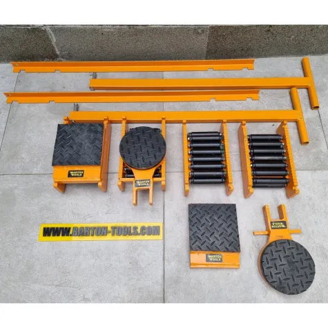 Skid Rollers Set Space / Skid / Skate / Tank / Machine Roller / Trolley / Dolly 20 Ton Set CRS-20 BARTON 1 crs_20