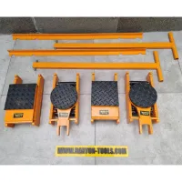 Space  Skid  Skate  Tank  Machine Roller  Trolley  Dolly 30 Ton Set CRS30 BARTON
