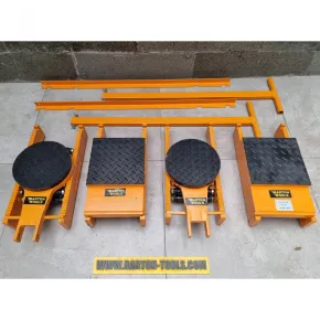 Skid Rollers Set Space / Skid / Skate / Tank / Machine Roller / Trolley / Dolly 60 Ton Set CRS-60 BARTON 1 crs_60