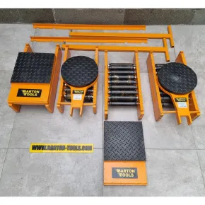 Skid Rollers Set Space / Skid / Skate / Tank / Machine Roller / Trolley / Dolly 80 Ton Set CRS-80 BARTON 1 crs_80