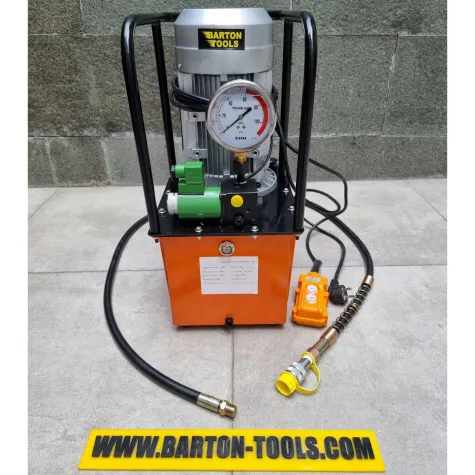 Electric Hydraulic Pumps Electric Hydraulic Pump 10L 1.5kw Auto Single Acting / Pompa Hidrolik Elektrik Listrik / Power Pack 700bar ZHH-700B-10L BARTON 1 db150_d1