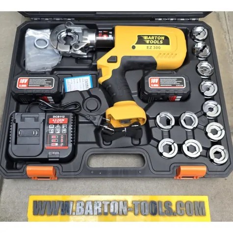 Battery Hydraulic Crimping Tools Battery Powered Hydraulic Crimping Tool / Crimper / Tang Crimp Press Skun Baterai 10-300mm² EZ-300 BARTON 1 ez_300_new_model