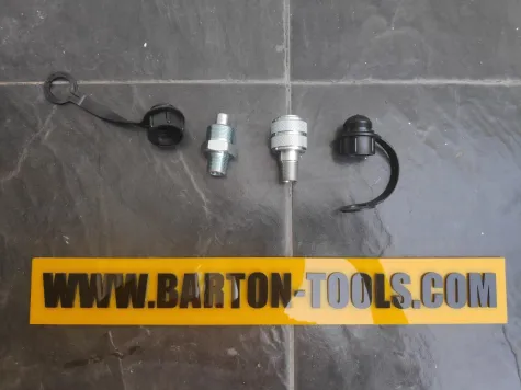 Hydraulic Couplers Hydraulic Couplers Set 3/8" R2 700bar 70MPa 10000psi Male Female HC7002 BARTON 1 hc7002