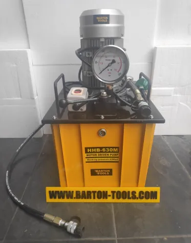 Electric Hydraulic Pumps Electric Hydraulic Pump 35L 3.0kw Valve Single Acting / Pompa Hidrolik Elektrik Listrik / Power Pack 700bar - HHB-630M-3.0V - BARTON 1 hhb_630m