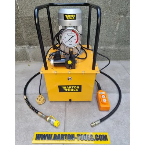 Electric Hydraulic Pumps Electric Hydraulic Pump 35L 1.5kw Auto Single Acting / Pompa Hidrolik Elektrik Listrik / Power Pack 700bar - HHB-630M-III-1.5 - BARTON 1 hhb_630m_iii_1500w