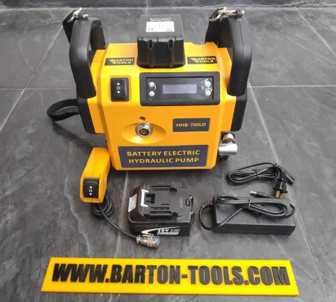 Battery Hydraulic Pumps Battery Cordless Hydraulic Pump 760ml Digital Display / Pompa Hidrolik Baterai Tanpa Kabel HHB-700LD BARTON 1 hhb_700ld