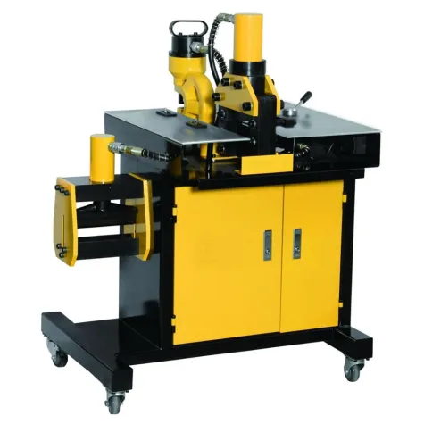 3in1 Busbar Processor Busbar 3in1 Processor Bending Cutting Punching with Oil Cooler / 3 in 1 Bender Cutter Punch dengan Meja 12mm dengan Pendingin Oli Hidrolik HHM-200H BARTON 2 hhm_200