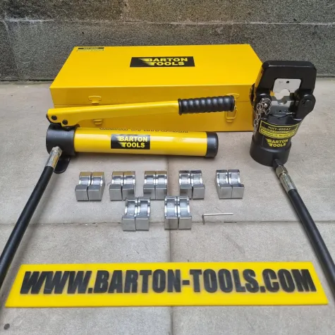 Hydraulic Crimping Head Hydraulic Crimping Tool Set / Crimper / Tang Crimp Press Skun Hidrolik Set 70-400mm² Complete Set - HHY-400AF - BARTON 1 hhy_400af