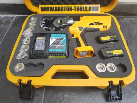 Battery Hydraulic Crimping Tools Battery Powered Hydraulic Crimping Tool / Crimper / Tang Crimp Press Skun Baterai 300mm² - HHYD-300G - BARTON 1 hhyd_300g