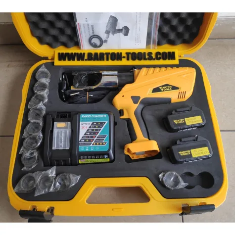 Battery Hydraulic Crimping Tools Battery Powered Hydraulic Crimping Tool / Crimper / Tang Crimp Press Skun Baterai 400mm² - HHYD-400U - BARTON 1 hhyd_400u