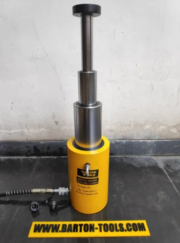 Single Acting Multi Stage Hydraulic Cylinders Single Acting Multi Stage Telescopic Long Hydraulic Cylinder / Silinder Hidrolik Panjang 10 Ton 435mm Stroke - HHYG-10435D - BARTON 1 hhyg_10435d