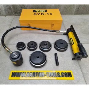 Hydraulic Knockout Hole Punchers Hydraulic Knockout Hole Punchers / Digger / Plong Hidrolik 3.2mm Dia. 63-114 mm SYK-15 BARTON 1 syk_15